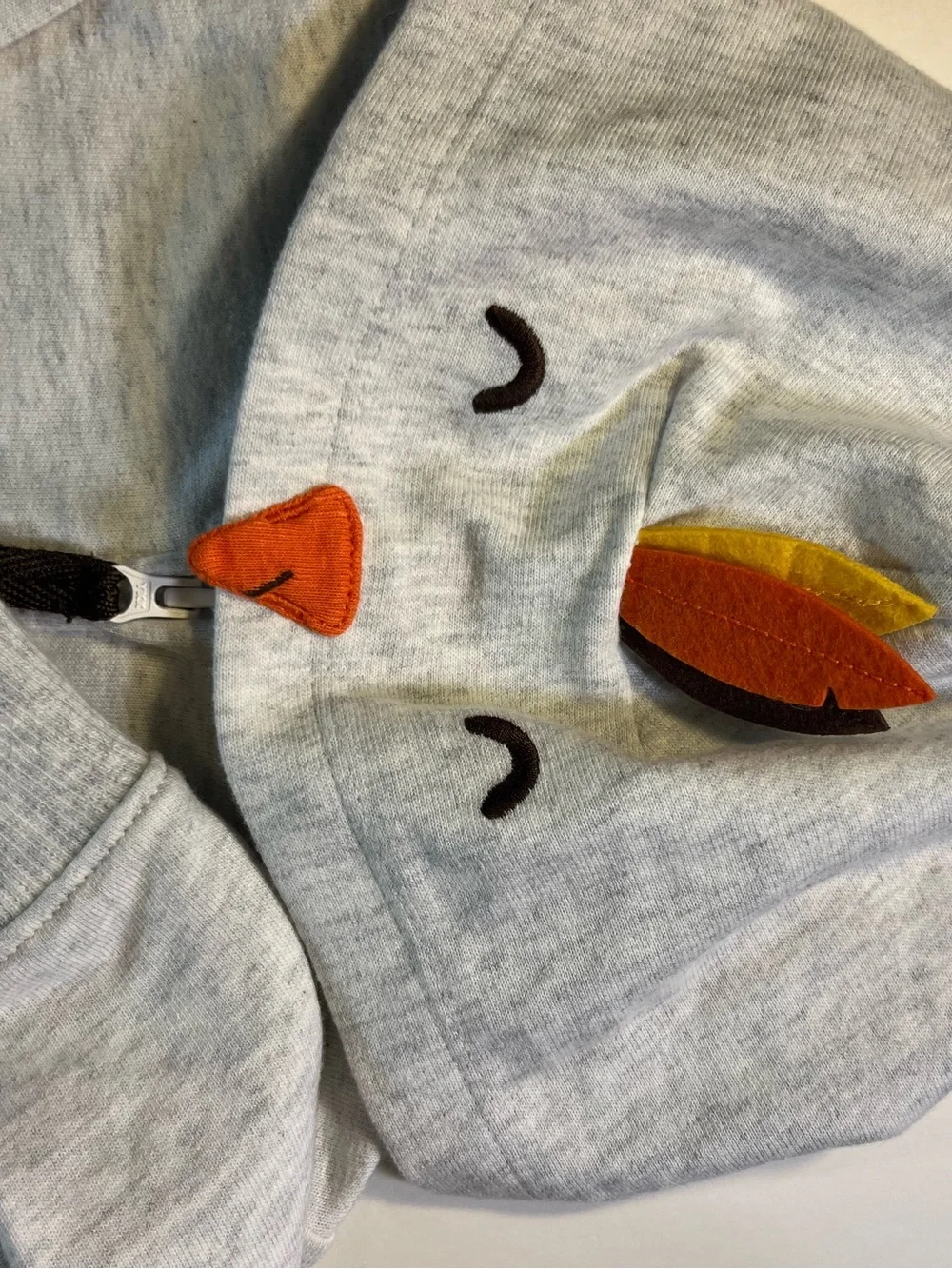 Carter’s Baby One Piece Thanksgiving Turkey Hooded 12 and 6 months outfit nwt